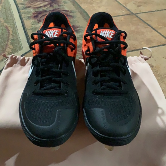 Nike Alpha Elite 2 Pro Baseball Cleat Orange/Black - Picture 7 of 12